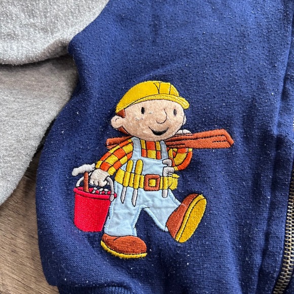 Vintage Y2K Kids Bob the Builder Hooded Construction Character Jacket Size 3T - Picture 2 of 6